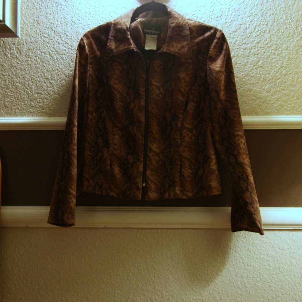 brown jacket